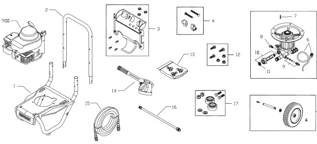 craftsman 020352-0 power washer replacement parts manual